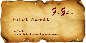 Feiszt Zsanett névjegykártya